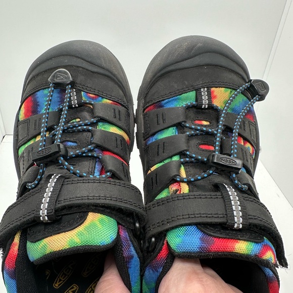 KEEN Newport H2 Black Tye Die Kids Water Shoes Size 3 - Picture 10 of 11